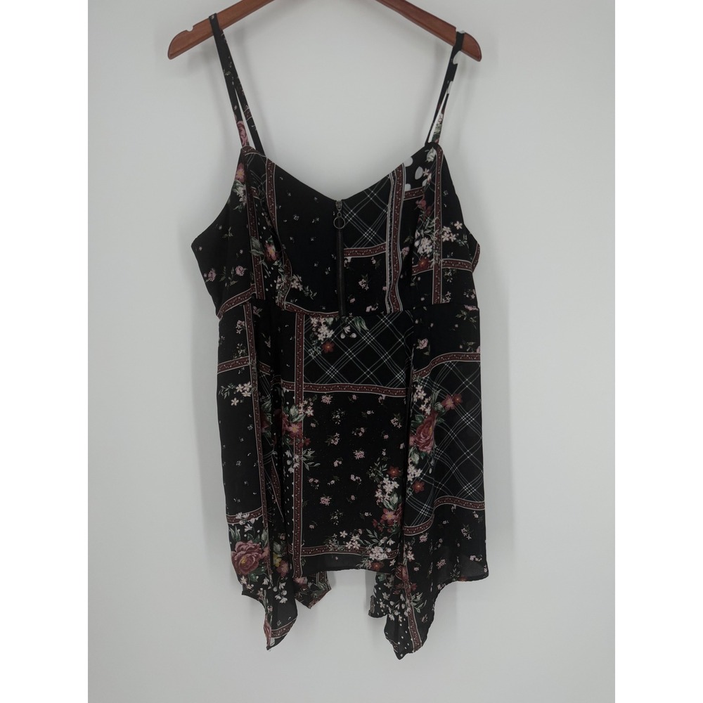Torrid Womens Babydoll Dress Patwork Whismigoth Boho Chic Goth Grunge Whimsical